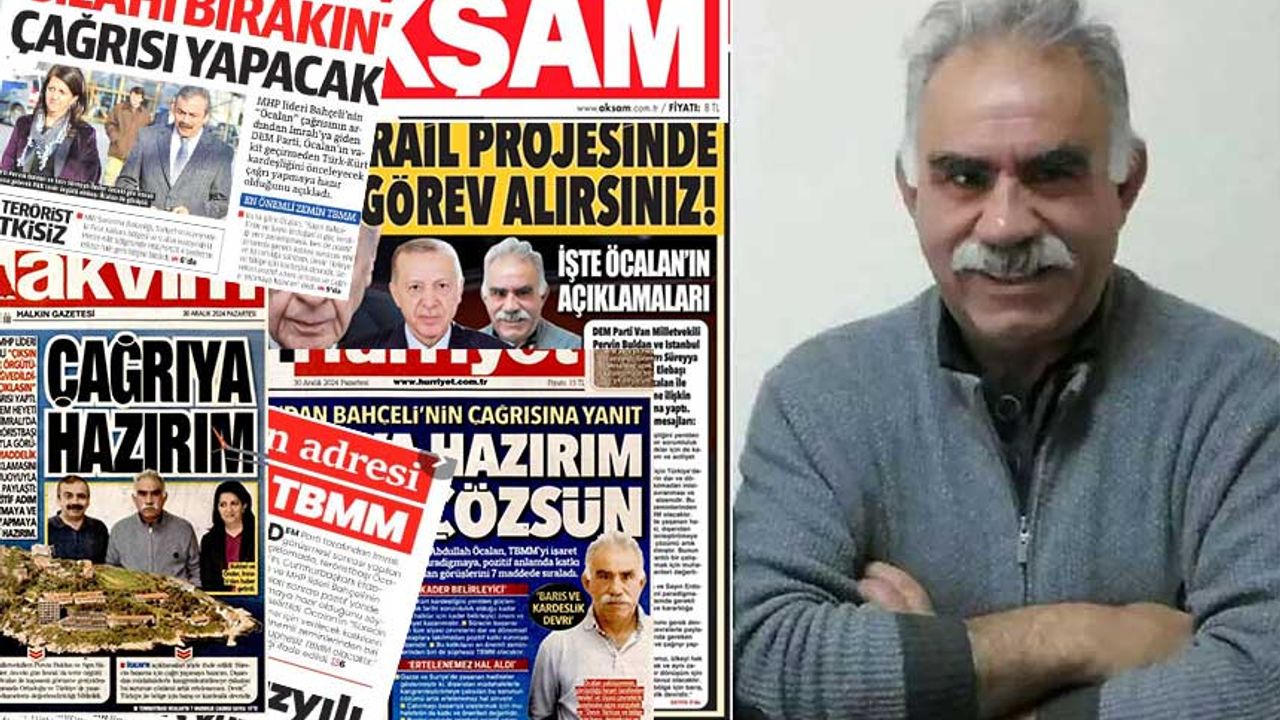 İşte Yandaş Medyada 'Öcalan' Haberleri! Bir Gazetede Dikkat çeken Haber thumbnail