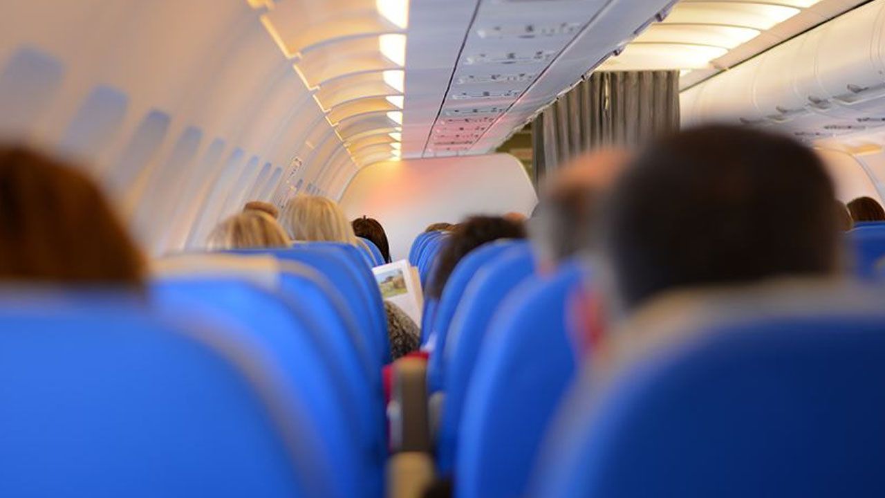 Hostese saldıran yolcu uçaktan aşağıya atladı
