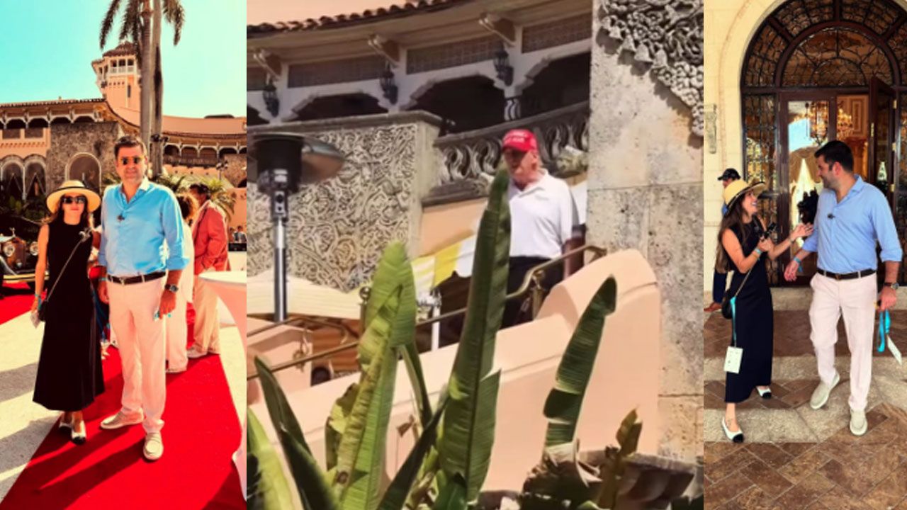Ceyda Ateş Trump'ın evine gitti! İşte gündem olan kareler...