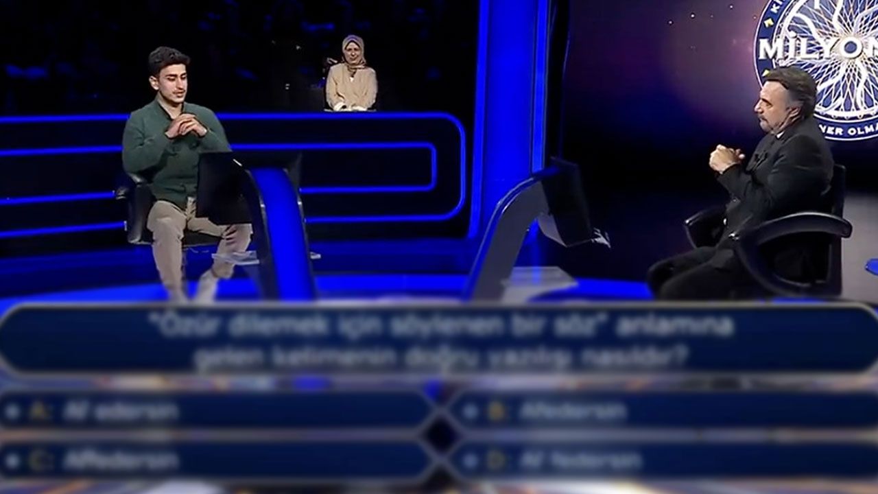 Kim Milyoner Olmak İster’de 200 bin TL'lik imla sorusu gündem oldu!