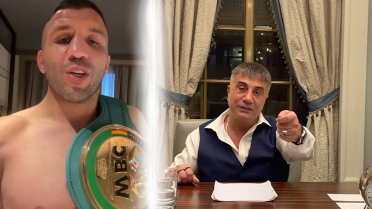 Dünya Şampiyonu Türk boksör altın kemeri Sedat Peker'e armağan etti!