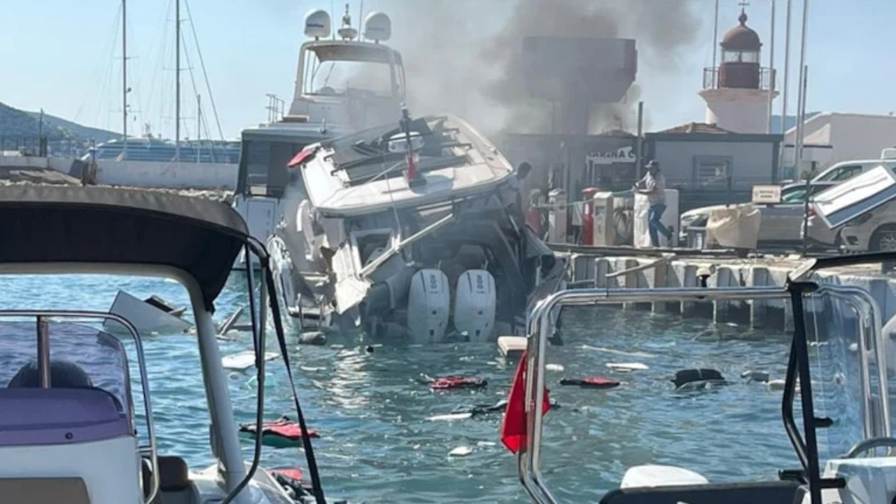 Bodrum’da Patlayan Lüks Tekne Beşiktaş Yöneticisinin çıktı