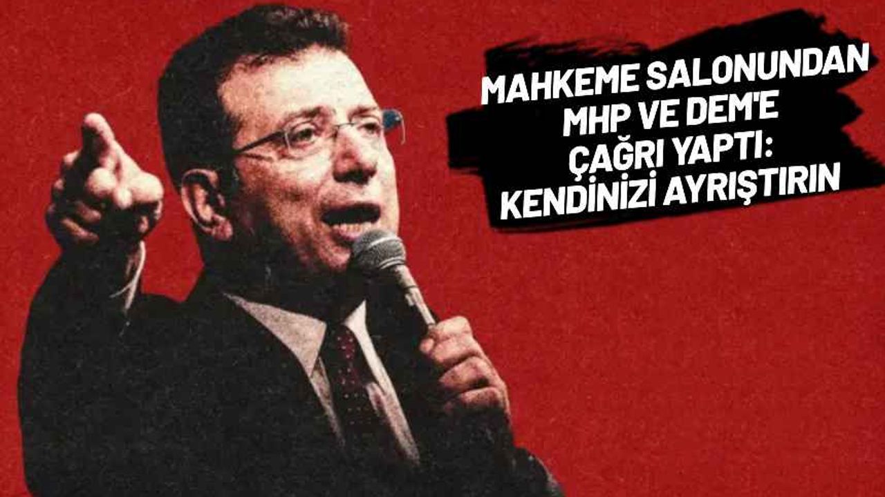 İmamoğlu'nun savunmasının tamamı: Bir kişi için tehdidim, onun için buradayım