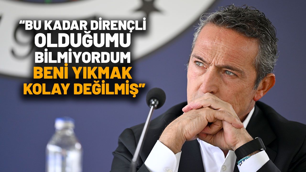 Ali Koç: Devlet Fenerbahçe Ile Helalleşmeli