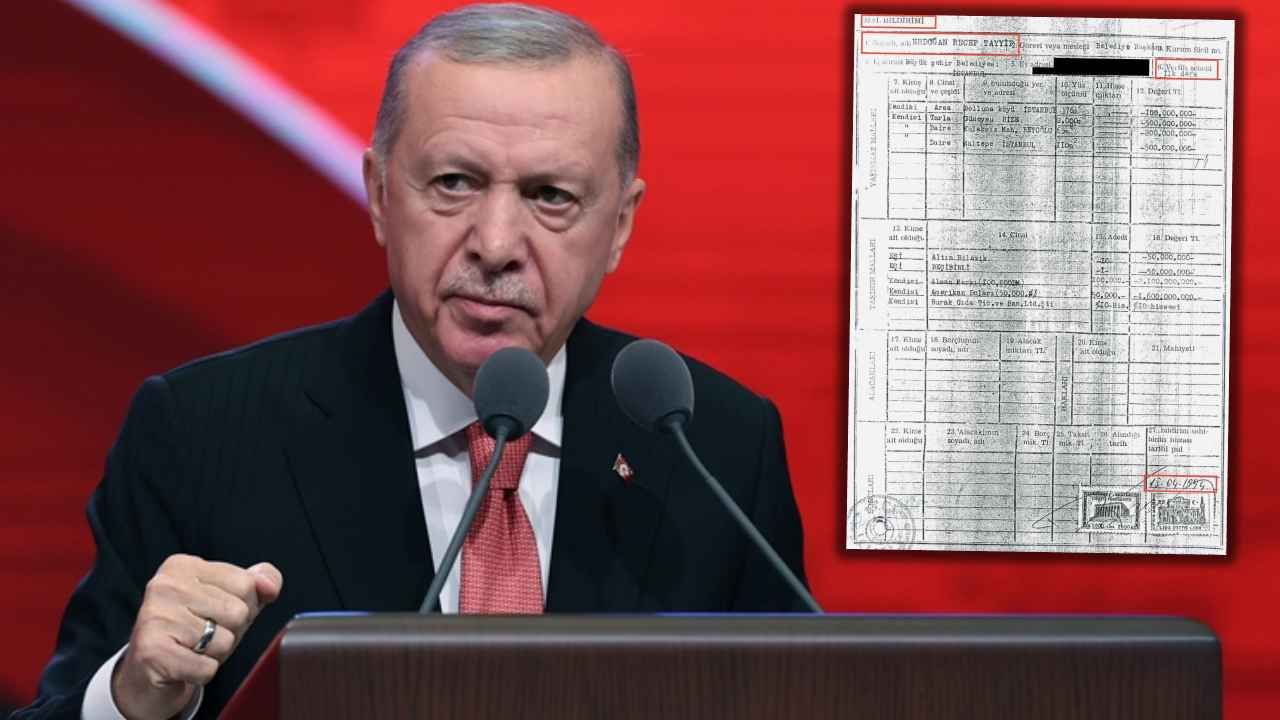 CHP’li Vekilden Dikkat çeken Paylaşım! ‘Erdoğan’ın Ilk Ve Doğru Olan Tek Mal Varlığı Belgesi’