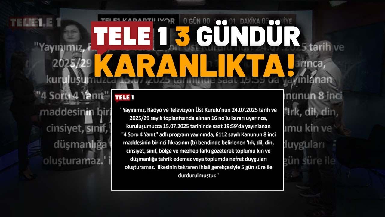 TELE1 Ekranı Böyle Karartıldı!