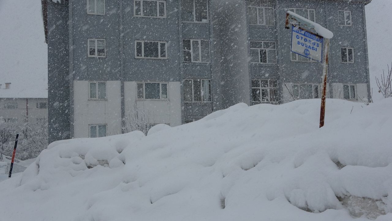 Bitlis'te kar kalınlığı 70 santimetreyi buldu; 304 köy ve mezra yolu kapandı