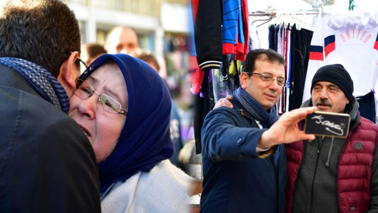 Sultanbeyli'de Ekrem İmamoğlu'na yoğun ilgi