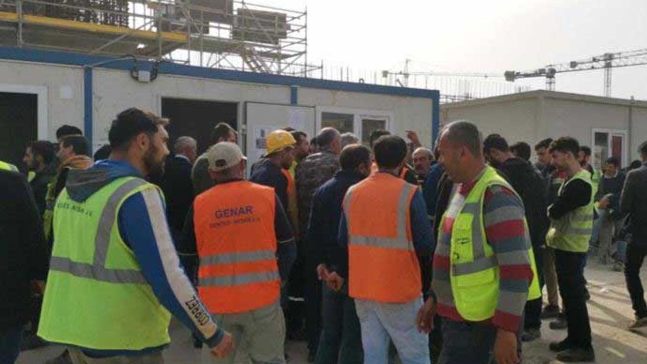 Akkuyu'da işçiler iş bıraktı!