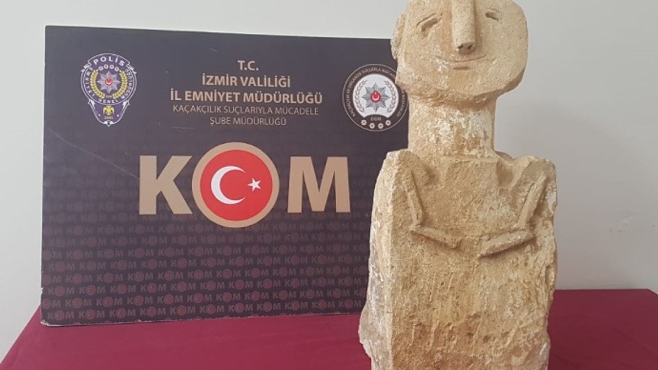 İnsan tasvirli 11 bin 500 yıllık heykel ele geçirildi