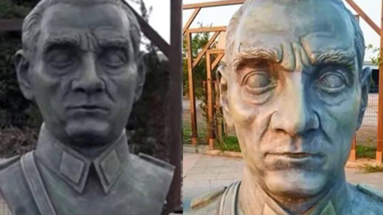 Çanakkale'de tepki çeken Atatürk büstü kaldırıldı