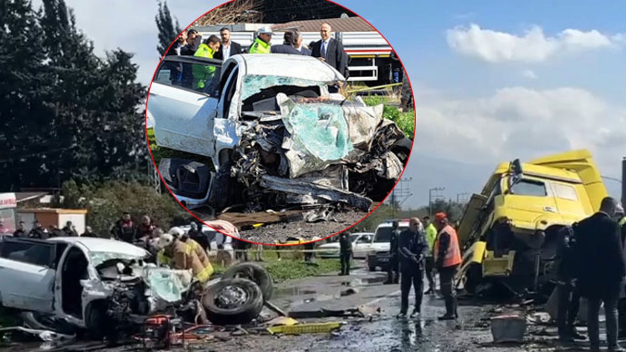 Hatay'da tır karşı şeride geçti! Aynı aileden 6 kişi yaşamını yitirdi