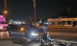 Otomobille çarpışan motosikletin sürücüsü hayatını kaybetti