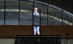 Tüyleri diken diken eden anlar... Atatürk'ün kendi sesiyle 'Nutuk' okuduğu görüntü hologram ile yansıtıldı