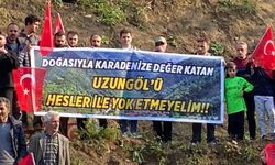 Uzungöl'de 'HES' nöbeti! Jandarma eşliğinde iş makineleri getirildi