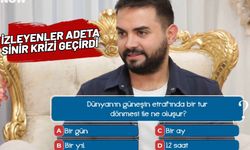 "Dünya Güneş'in etrafında bir tur dönerse ne olur?" sorusuna verilen cevaplar saç baş yoldurdu