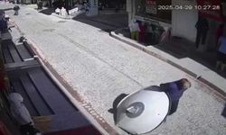 Sokakta yürürken üzerine çanak anten düştü