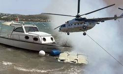 Bodrum'un bir yanında fırtına, bir yanında yangın