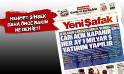 Yeni Şafak’tan bir manşet daha! Hedefte yine Şimşek var