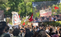 Öğrenciler tutuklu arkadaşları için Maçka'da!