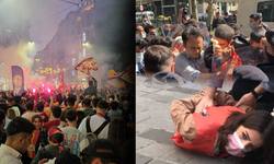 Taksim'de Galatasaray kutlaması! Sosyal medya 1 Mayıs'ı hatırlattı