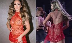 Kıyafetiyle yine Hadise yarattı!