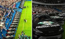 Cumhurbaşkanı Dünya Kupası'na kalan futbolculara araba dağıttı