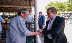 Başkan Yetişkin’den kentin en büyük hayvan pazarına ziyaret