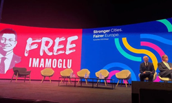 Portekiz'deki Eurocities  zirvesine İmamoğlu pankartı damga vurdu!