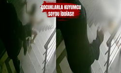 Merdivenden inen çocuğuna tekme atıp yuvarladı!