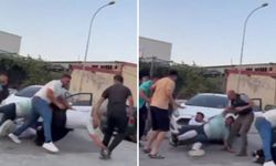 Kaza sonrası kavga çıktı, ortalık savaş alanına döndü!