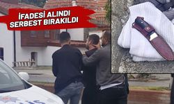 Tanımadığı kadına gül vermek istedi, reddedilince bıçak gösterdi