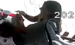 Görüntüler mide bulandırdı! Saçını kesip tostun içine koydu