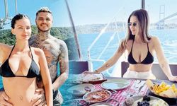 Icardi ve sevgilisinden Boğaz’da aşk pozları