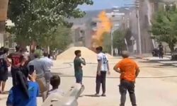 Kilis'te doğal gaz borusu patladı