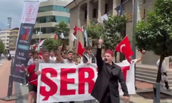 Trabzon'da 'şeriat' pankartıyla yürüdüler!