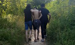 18 yıl hapis cezası bulunan firari yüzerken yakalandı