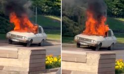 Şehit annelerinin dinleneceği gün Meclis önünde Beyaz Toros yakıldı!