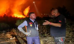 Buca tüm gece alevlerle mücadele etti