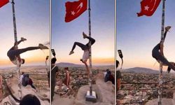 Türk bayrağında direk dansı yapan turiste soruşturma açıldı