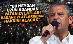 Özgür Özel Kırşehir'de: Koca meydan 'istifa' diye inliyor