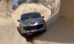 Navigasyon yanlış yönlendirdi, peribacalarına girdi