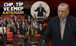 DEM Parti Meclis'te Erdoğan’ı ayakta karşıladı