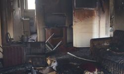 Yaşlı kadın yangında feci şekilde can verdi