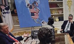 Trump, Kanada, Venezuela ve Grönland'ın da yer aldığı yeni bir ABD haritası paylaştı