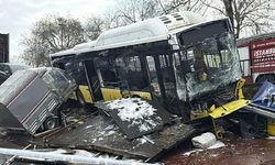 İETT otobüsü otoparka daldı: Ortalık savaş alanına döndü!