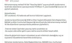 Kahramanmaraş merkezli 16 ilde 'yasa dışı bahis' operasyonu: 38 tutuklama