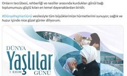 Emine Erdoğan'dan 'Dünya Yaşlılar Günü' paylaşımı