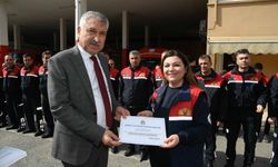 Başkan Zeydan Karalar’dan, itfaiye personeline sertifika