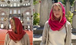 Amber Heard İstanbul'da camiye sutyensiz girdi... Sosyal medyada gündem oldu